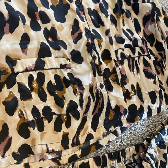 Boohoo Satin Leopard Pajama Set XL - Picture 6 of 6
